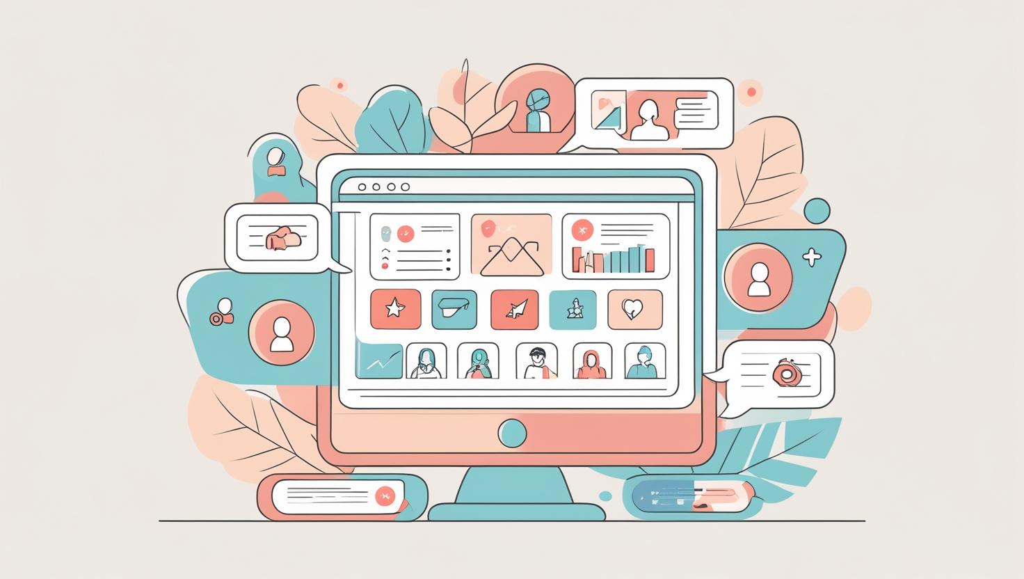 Key Benefits of Social Media Marketing__ pastel colours_no heading no texts